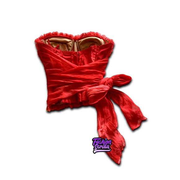 Vintage Y2K Alberto Makali 100% Silk Bustier Archive Couture Corset Lingerie Top - Picture 11 of 16